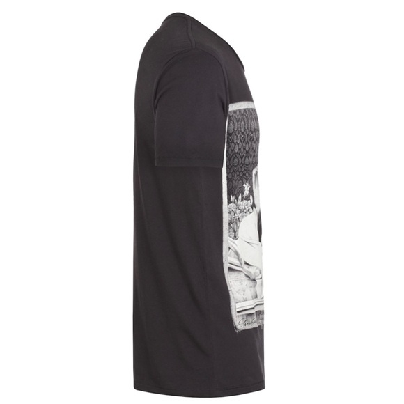 Allsaints Spitalfields T-Shirt XL Black “Death of Romance” Skull Laurie Lipton - Picture 2 of 8